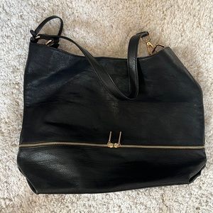 Topshop Large Black Tote/Shoulder Bag